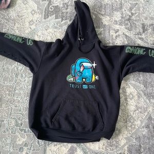 Black among us hoodie